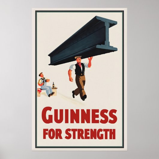 Guinness For Strength Poster Print  John Gilroy ポスター (正面)