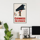 Guinness For Strength Poster Print  John Gilroy ポスター (ホームオフィス)