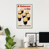 Guinness is Good for You Poster Print John Gilroy ポスター (ホームオフィス)