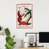 Guinness Salmon, Crab and Lobster Poster Print ポスター (ホームオフィス)