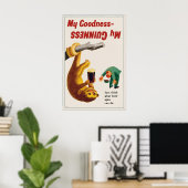 Guinness Sloth Poster Print  John Gilroy Vintage ポスター (ホームオフィス)