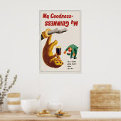 Guinness Sloth Poster Print  John Gilroy Vintage ポスター (キッチン)