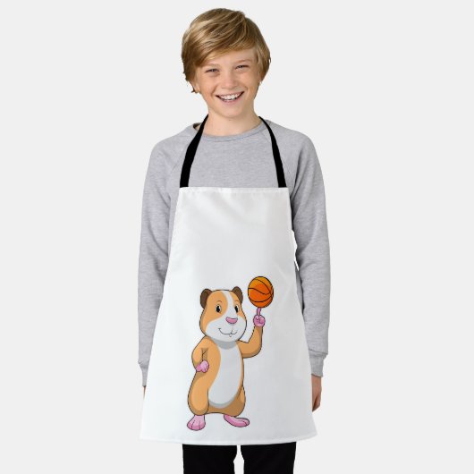 Guinpig as Basketball.pn エプロン (着用した状態)