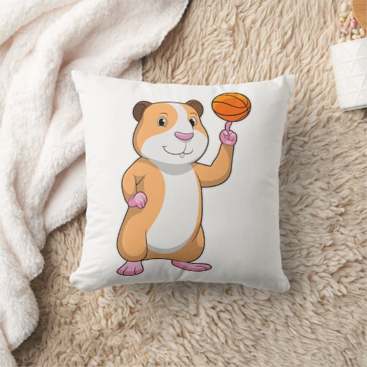 Guinpig as Basketball.pn クッション (ブランケット)