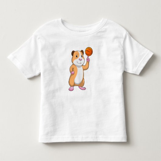 Guinpig as Basketball.pn トドラーTシャツ (正面)