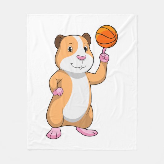 Guinpig as Basketball.pn フリースブランケット (正面)