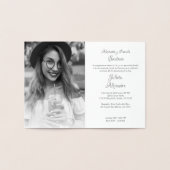 Guirnalda Floral Nombre y Foto para Quinceañera 箔カード (内部)