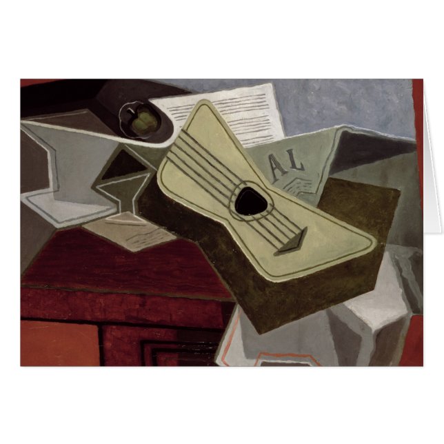 GuitarおよびNewspaper 1925年 (正面横)