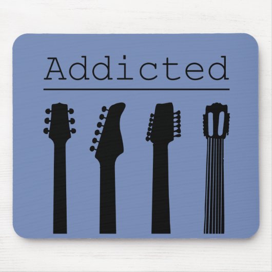 Guitar addicted マウスパッド (正面)