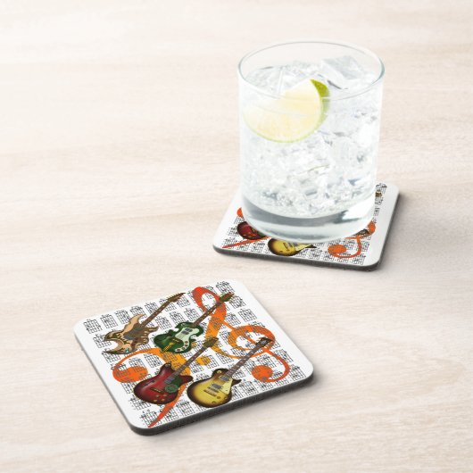 Guitar and Chord 07 コースター (右側)