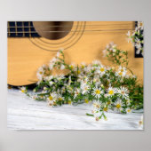 guitar and wildflowers ポスター (正面)