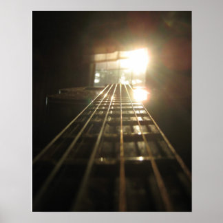 guitar and window ポスター