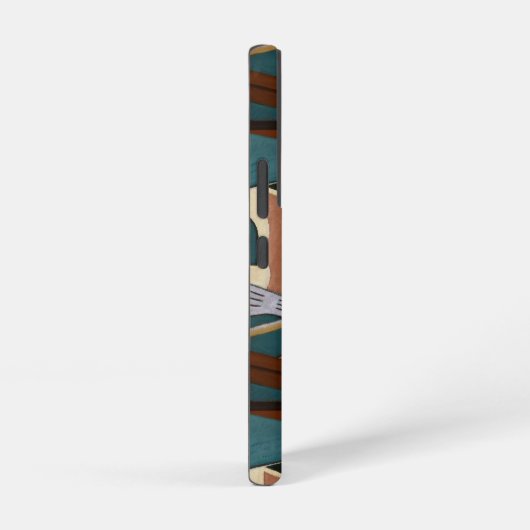 Guitar And Wine Abstract Painting Samsung Galaxyケース (右側面)