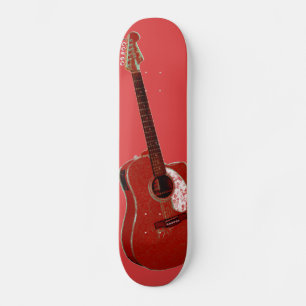 Guitar art print スケートボード