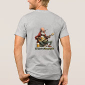Guitar Beer Humor Musician Funny Tee トライブレンドTシャツ (裏面)