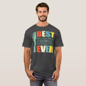 Guitar Best Dad Ever Guitarist Funny Father's day Tシャツ (正面フル)
