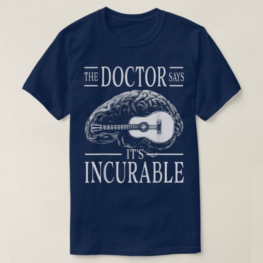 Guitar brain The Doctorが994年の不治の病と言う Tシャツ (デザイン正面)