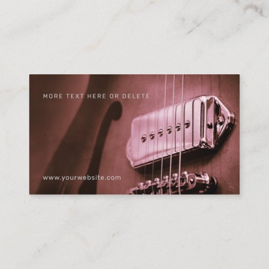 GUITAR Burgundy Pink名刺V2.0 名刺 (裏面)