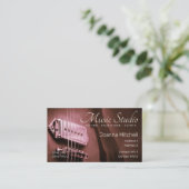 GUITAR Burgundy Pink名刺V2.0 名刺 (スタンド正面)