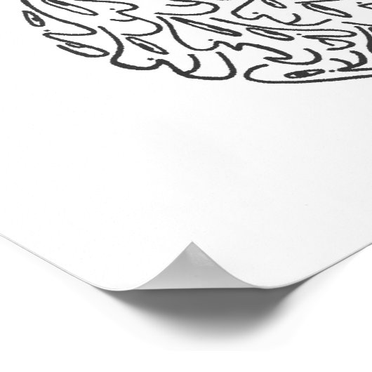 GUITAR by NICHOLAS_COPYRIGHT_MINIFACES ポスター (角)