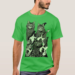 GUITAR CATS greenバージョン Tシャツ