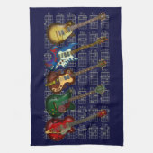 Guitar & chord キッチンタオル (縦)