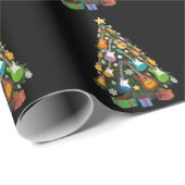 Guitar Christmas Tree Theater Musical Lover Merry  ラッピングペーパー (ロールコーナー)