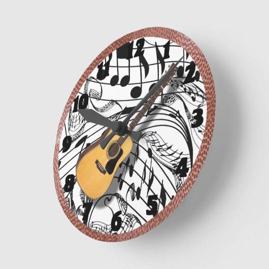 GUITAR-CLOCK ラウンド壁時計 (傾斜)