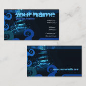 GUITAR "ElectricBlue"名刺 名刺 (正面/裏面)