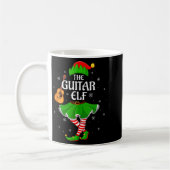 Guitar Elf Christmas Family Girls Women Elf Squad  コーヒーマグカップ (左)