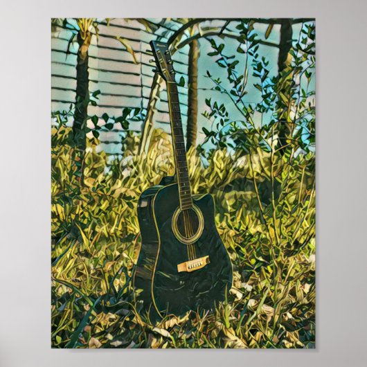 Guitar gift for guitarist ポスター (正面)