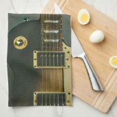 Guitar gifts for him キッチンタオル (四つ折り)