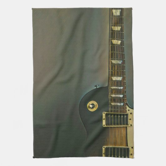 Guitar gifts for him キッチンタオル (縦)