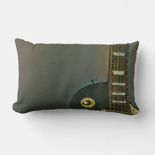 Guitar gifts for him ランバークッション (正面)