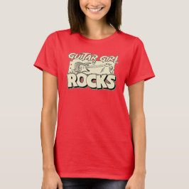 Guitar Girl Rocks Tシャツ