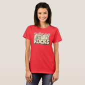 Guitar Girl Rocks Tシャツ (正面フル)