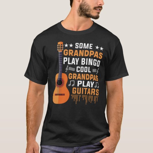 GUITAR GRANDPA T-Shirt Tシャツ (正面)