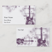 Guitar Graphic Purプロファイルカード 名刺 (正面/裏面)