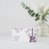 Guitar Graphic Purプロファイルカード 名刺 (スタンド正面)