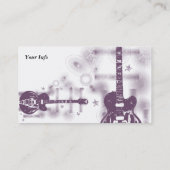 Guitar Graphic Purプロファイルカード 名刺 (裏面)