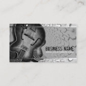 GUITAR GRAY Black Music Business Card 名刺 (裏面)