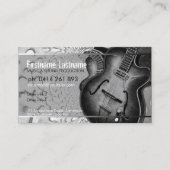 GUITAR GRAY Black Music Business Card 名刺 (正面)