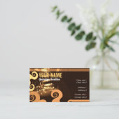 GUITAR "GrungeOrangey"名刺 名刺 (スタンド正面)