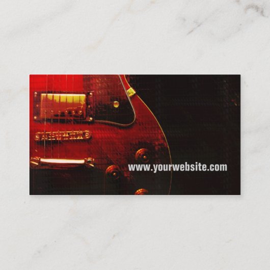 GUITAR "GrungeRed"名刺 名刺 (裏面)