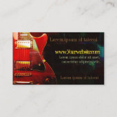 GUITAR "GrungeRed"垂直名刺 名刺 (裏面)