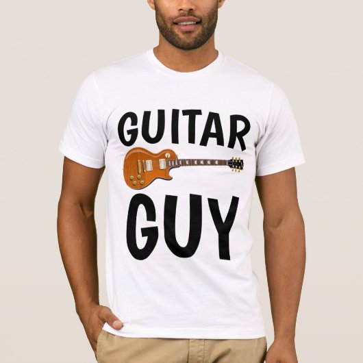GUITAR GUY、男子Tシャツ Tシャツ (正面)