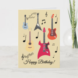 Guitar Happy Birthday Card シーズンカード