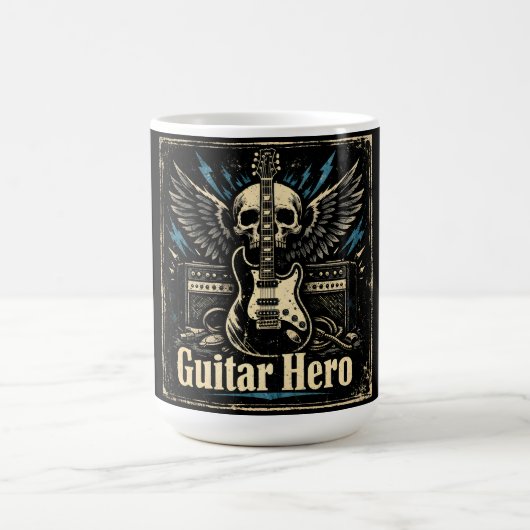 Guitar Hero – Rock Player Icon コーヒーマグカップ (中央)