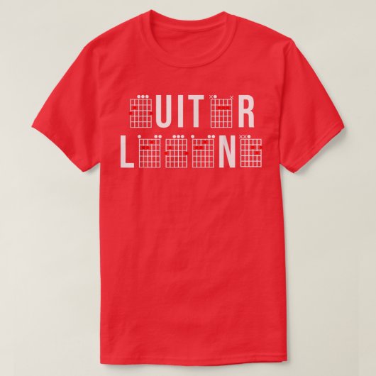 Guitar Legend chords saying for guitarist with gui Tシャツ (デザイン正面)