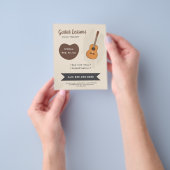 Guitar Lessons チラシ (手)